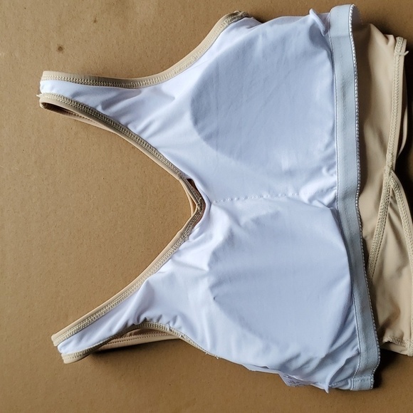 Southern Loft Take Me away Cross swim top Tan Small Or Medium NWT - Picture 4 of 8